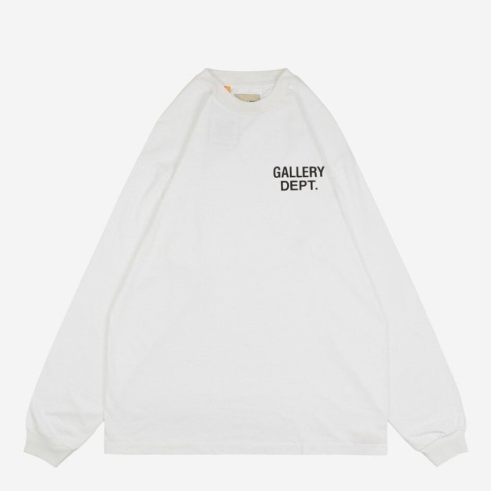 Gallery Dept 22ss long-sleeved shirt with English monogram print.